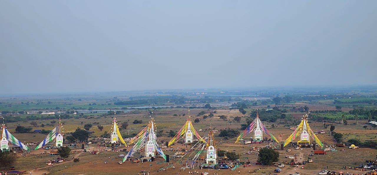 Prabhalu procession at Kondagurunadha Swami Temple during Magha Poornima